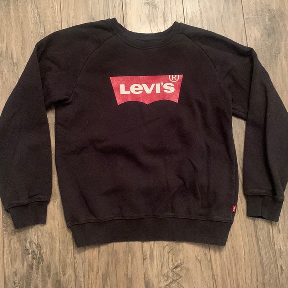 LEVIS Black Crew Neck - Picture 1 of 5